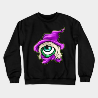 One Eyed Beholder Monster Witch Hat Costume Halloween Crewneck Sweatshirt